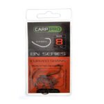 Kabliukai Carp Pro Black Nickel Curved Shank № 8
