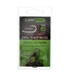 Kabliukai Carp Pro Black Nickel Long Shank №6