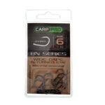 Kabliukai Carp Pro Black Nickel Wide Gape In-turned Eye № 6