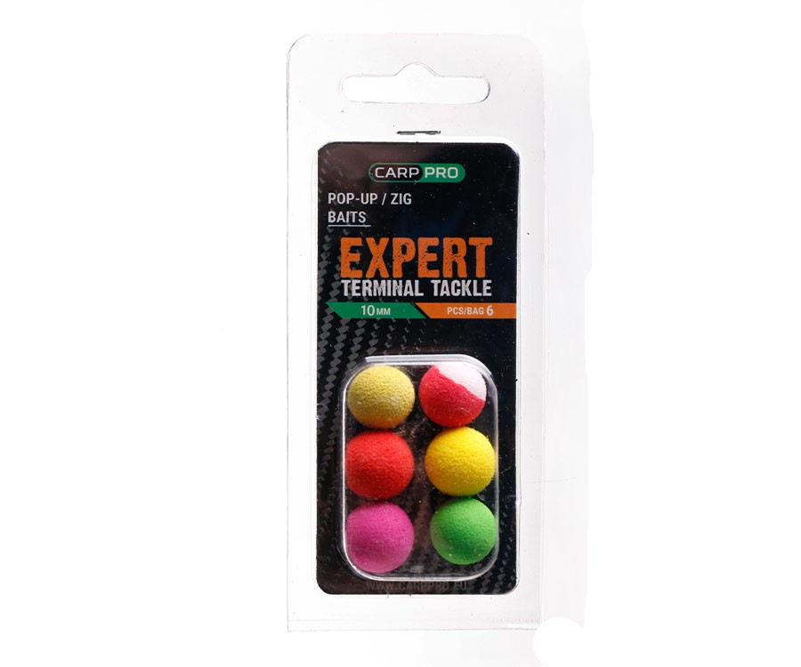 Pop Up boiliai Carp Pro 6 spalvų 10 mm