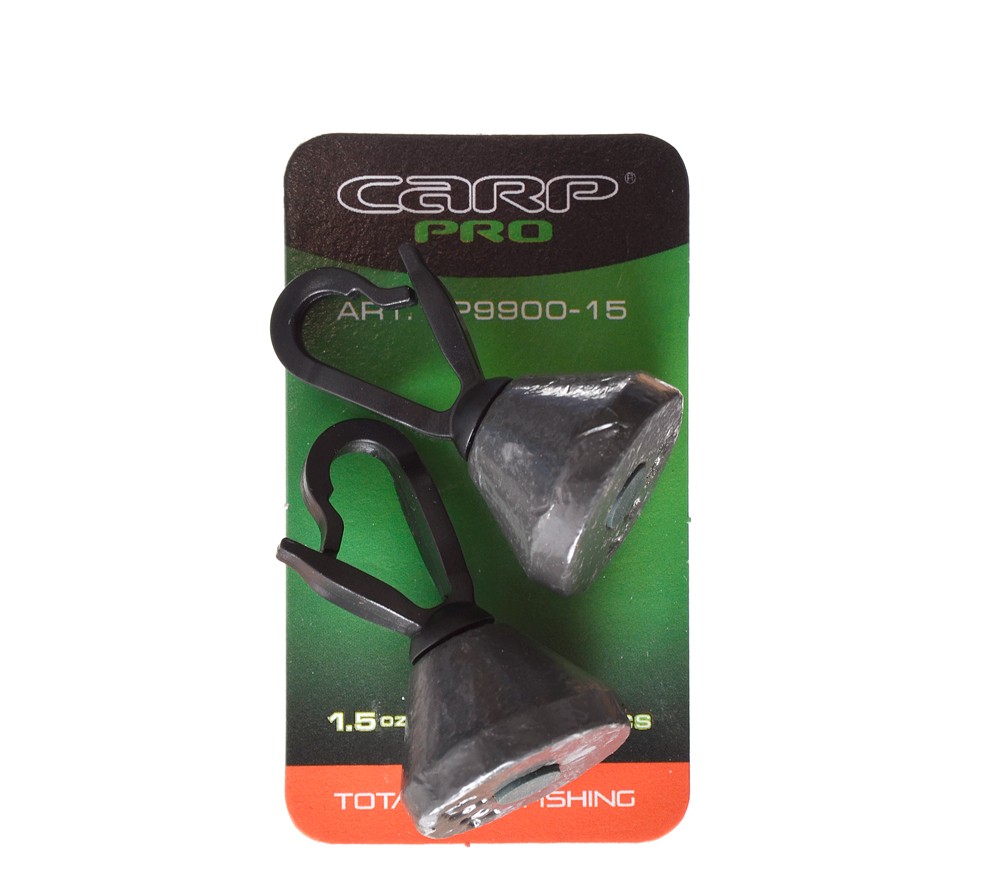 Svarelis Carp Pro Back Lead 1.5 oz gumuotas (2vnt)