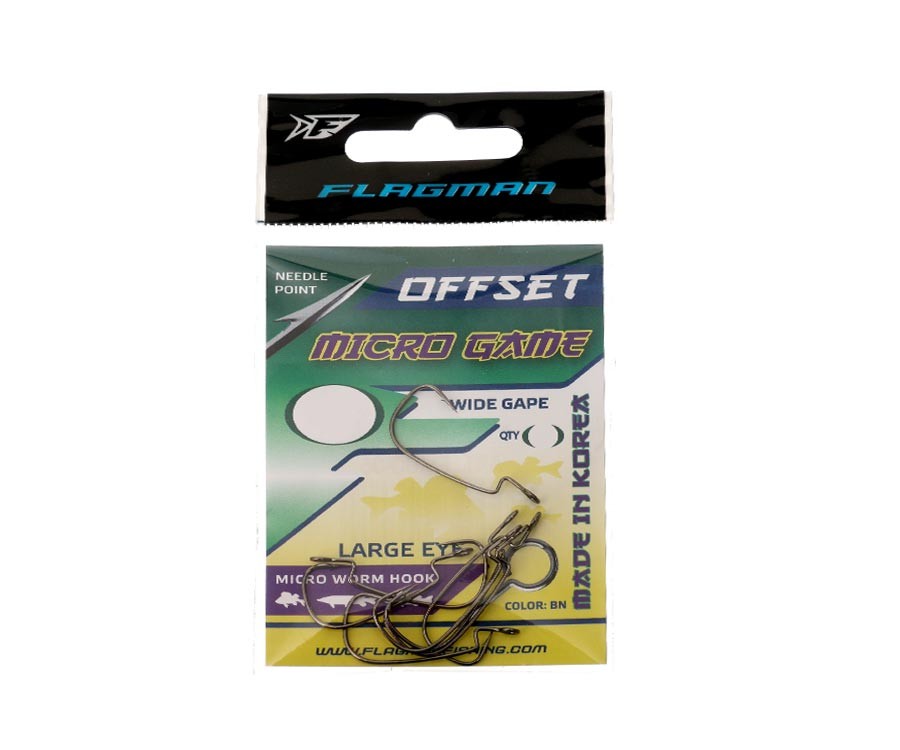 Ofsetiniai kabliukai Flagman Micro Game Offset №10