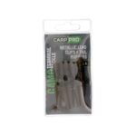 Saugūs klipsai su fiksatoriais Carp Pro Metallic Lead Clips + Tail Rubbers Camo