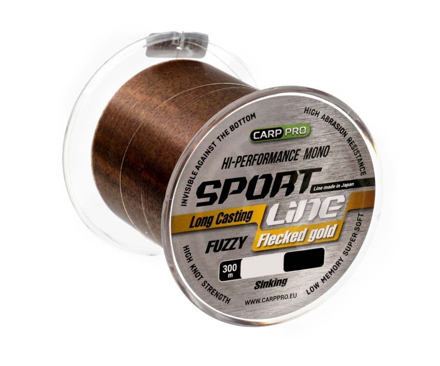 Karpinis valas Carp Pro Sport Line Flecked Gold 300m 0.286mm