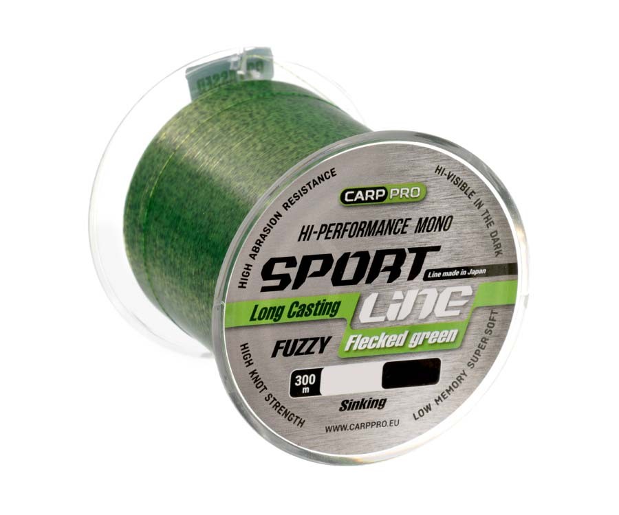 Karpinis valas Carp Pro Sport Line Flecked Green 300m 0.286mm
