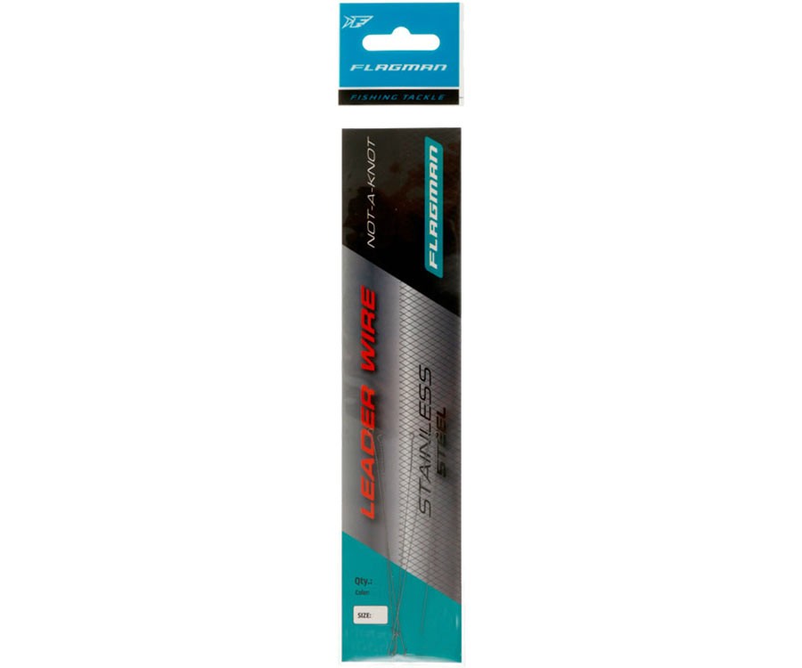 Nerudijančio plieno pavadėliai Flagman Leader Wire Not-A-Knot 0.25mm 90mm