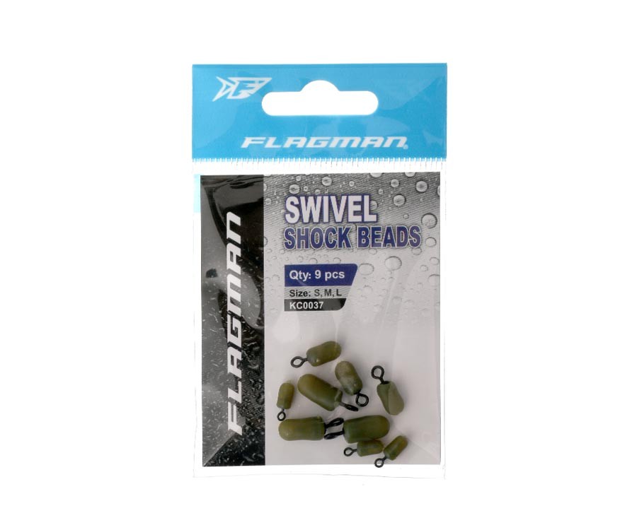 Atmušėjai su suktukais Flagman Swivel Shock Beads