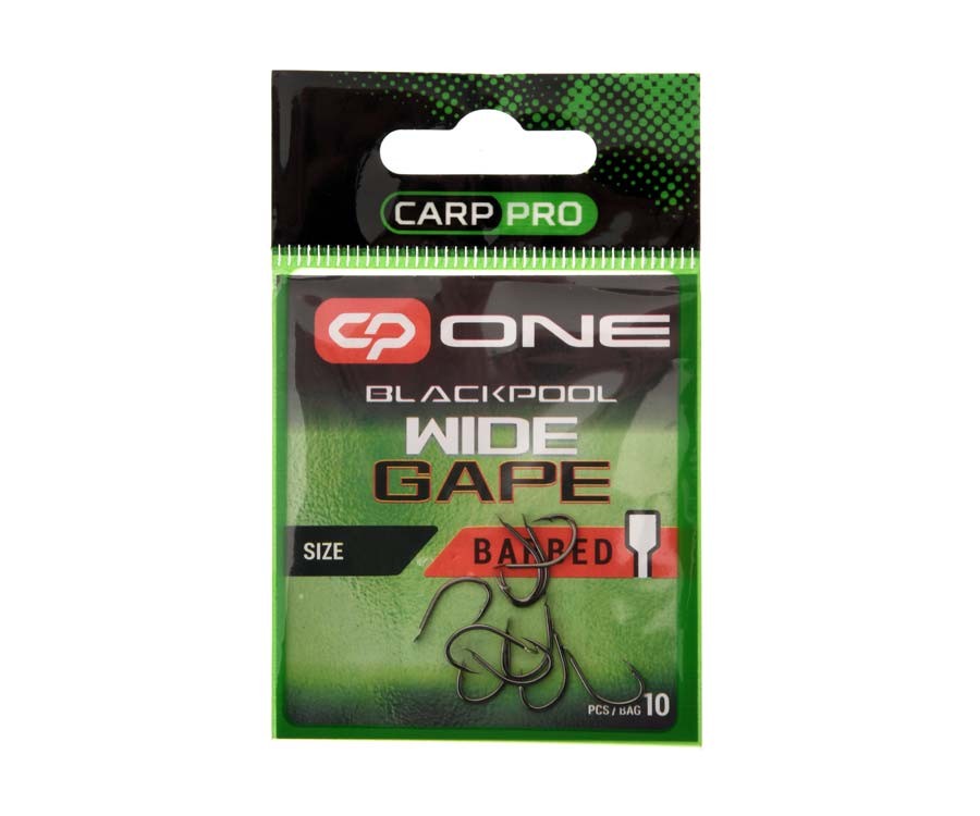 Kabliukai Carp Pro Blackpool Wide Gape Flat Nr.10