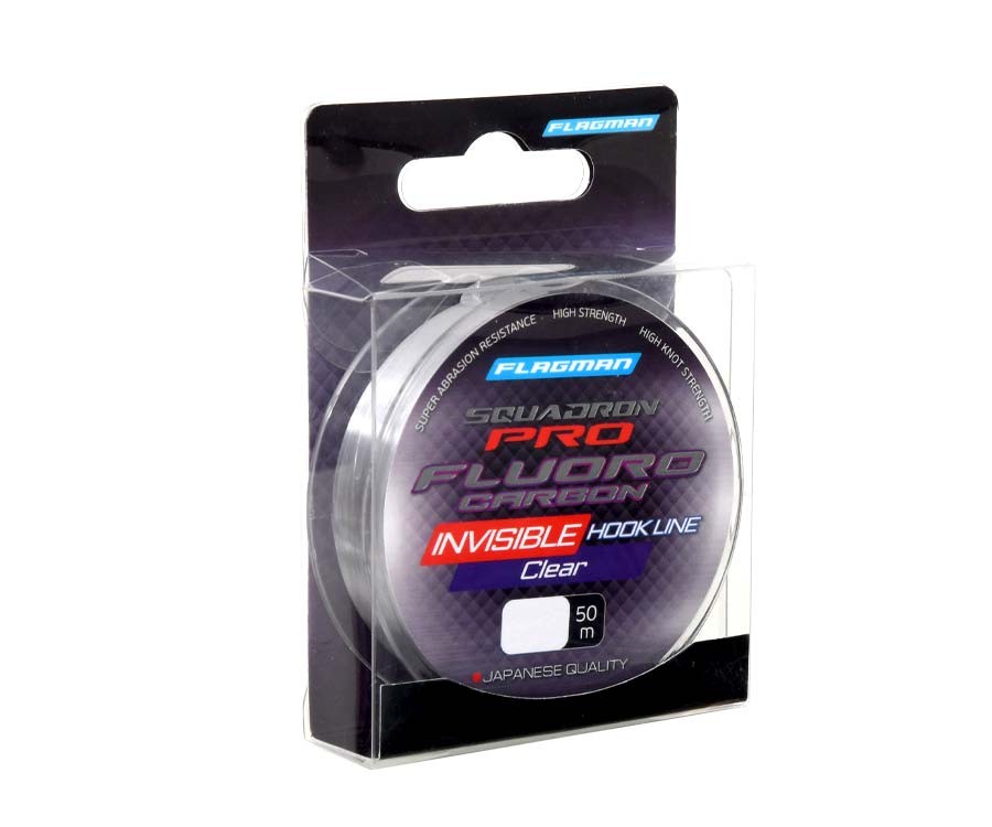 Fluorokarbonas Flagman Squadron Pro Fluorocarbon Invisible Hook Line 50m 0.178mm