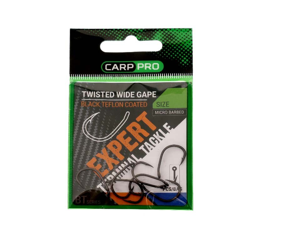 Kabliukai Carp Pro Twisted Wide Gape BT Series Nr8