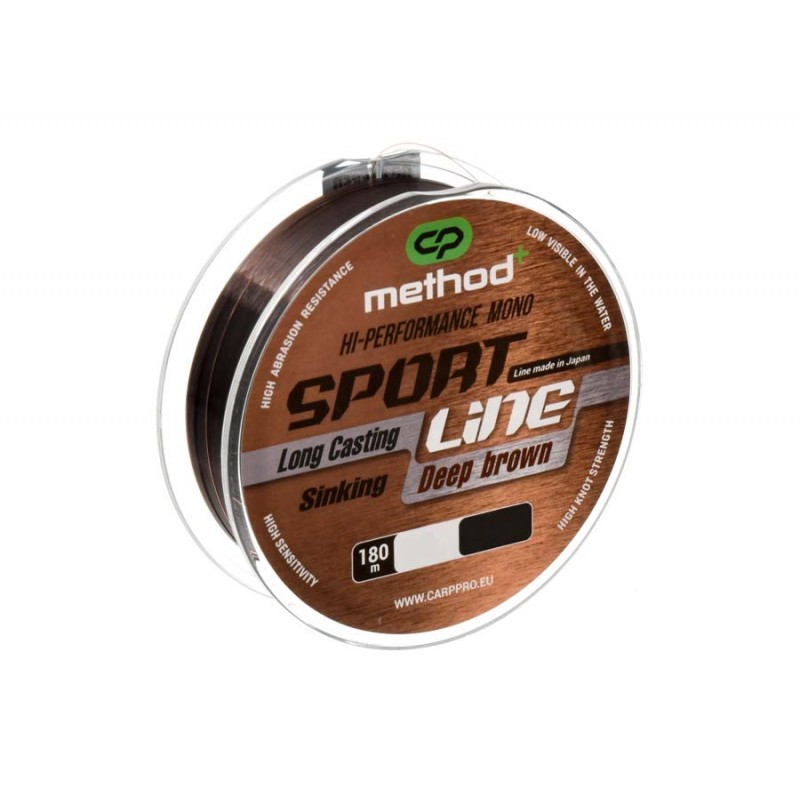 Monofilamentinis valas Carp Pro Sport Line Method+ 180m 0.20mm