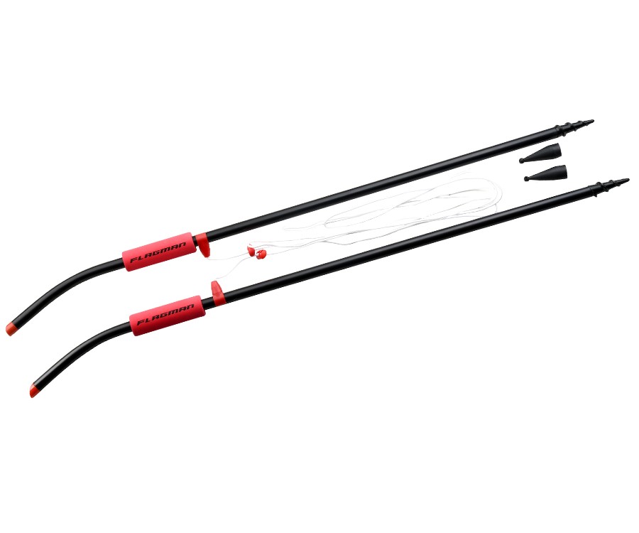 Atstumo matavimo kuoliukai Flagman Measuring Sticks with drill Black/Red Eva