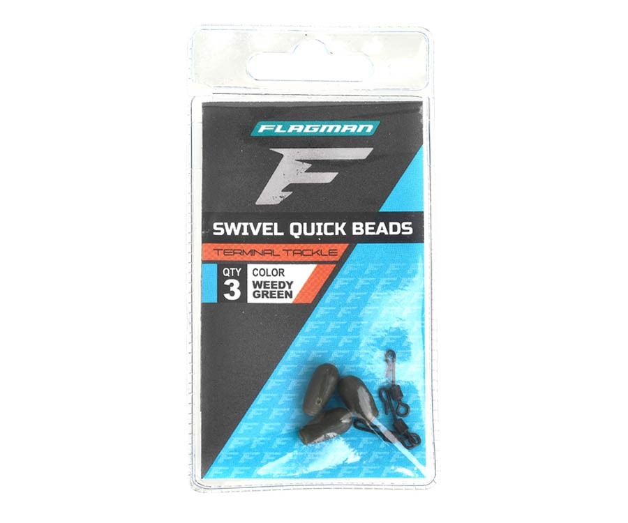 Atmušėjai su suktuku greitam keitimui Flagman Swivel Quick Beads