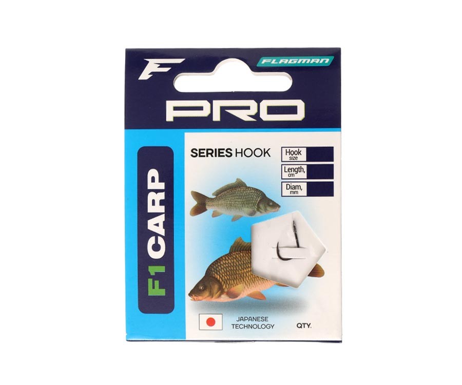 Surišti pavadėliai Flagman Pro F1 Carp Hooks Nr12