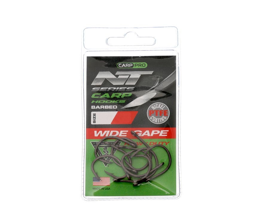 Kabliukai Carp Pro Wide Gape Heavy Duty NT Series Nr2