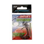 Ofsetiniai kabliukai Flagman Worm Trophy Offset Nr 2/0