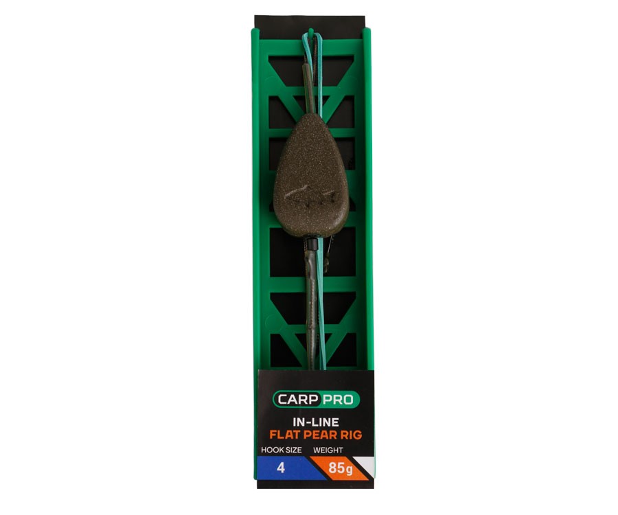 Paruošta sistemėlė Carp Pro In-line Flat Pear Nr4 85g