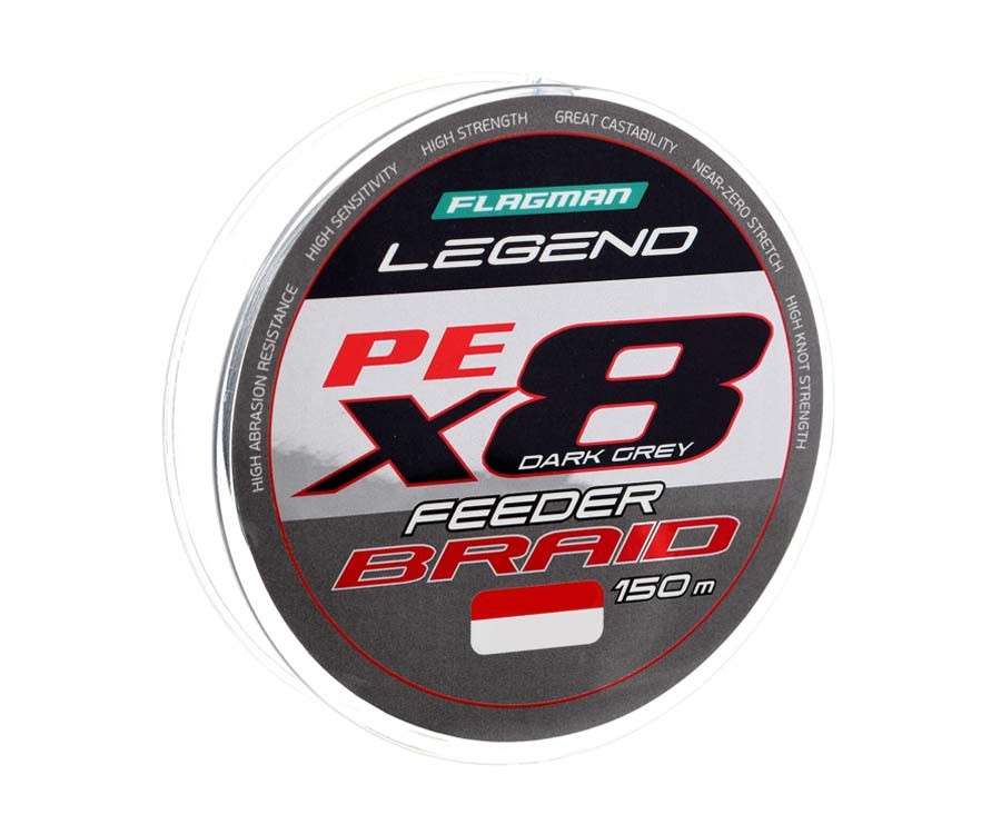 Pintas valas Legend Feeder Braid X8 Dark Grey 150м 0.12мм