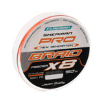 Pintas valas Flagman Sherman Pro NG Braid X8 Fluo Orange 150м 0.12мм