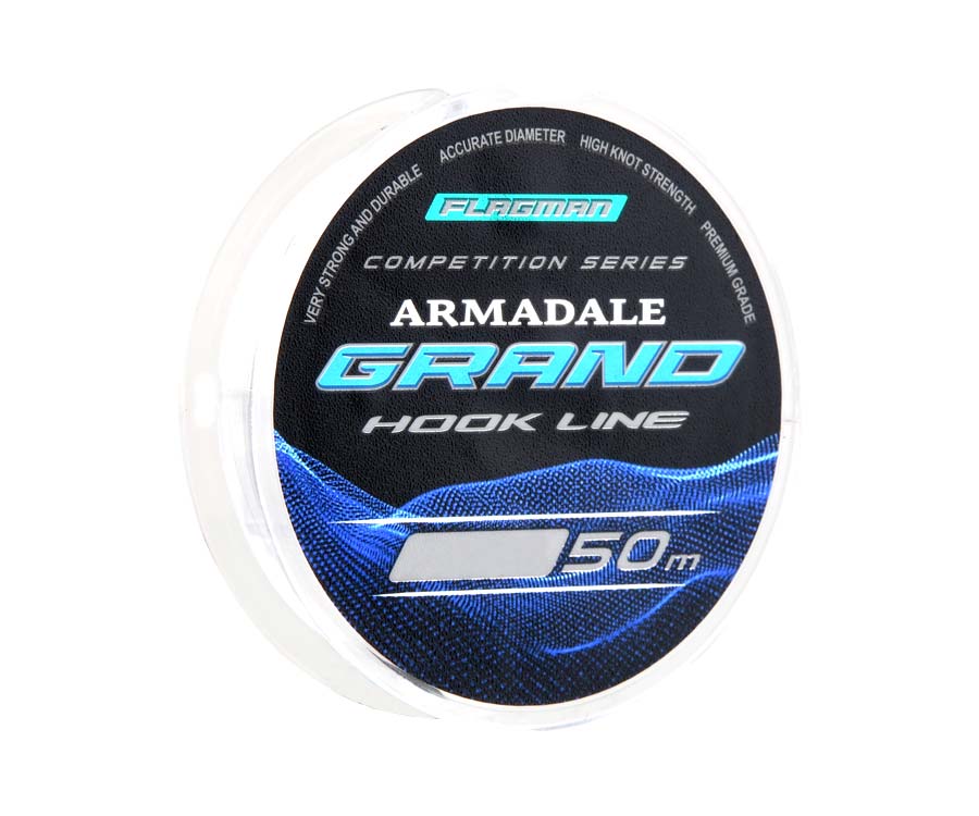 Valas pavadėliams Flagman Armadale Grand Hook Line Clear 50м 0.094мм