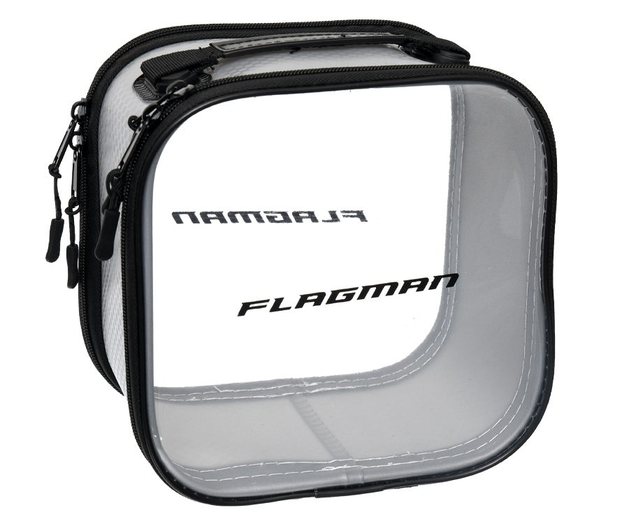 Aksesuarų krepšys Flagman EVA Gray Woven Bag With Two Transparent Covers M 22x22x14см